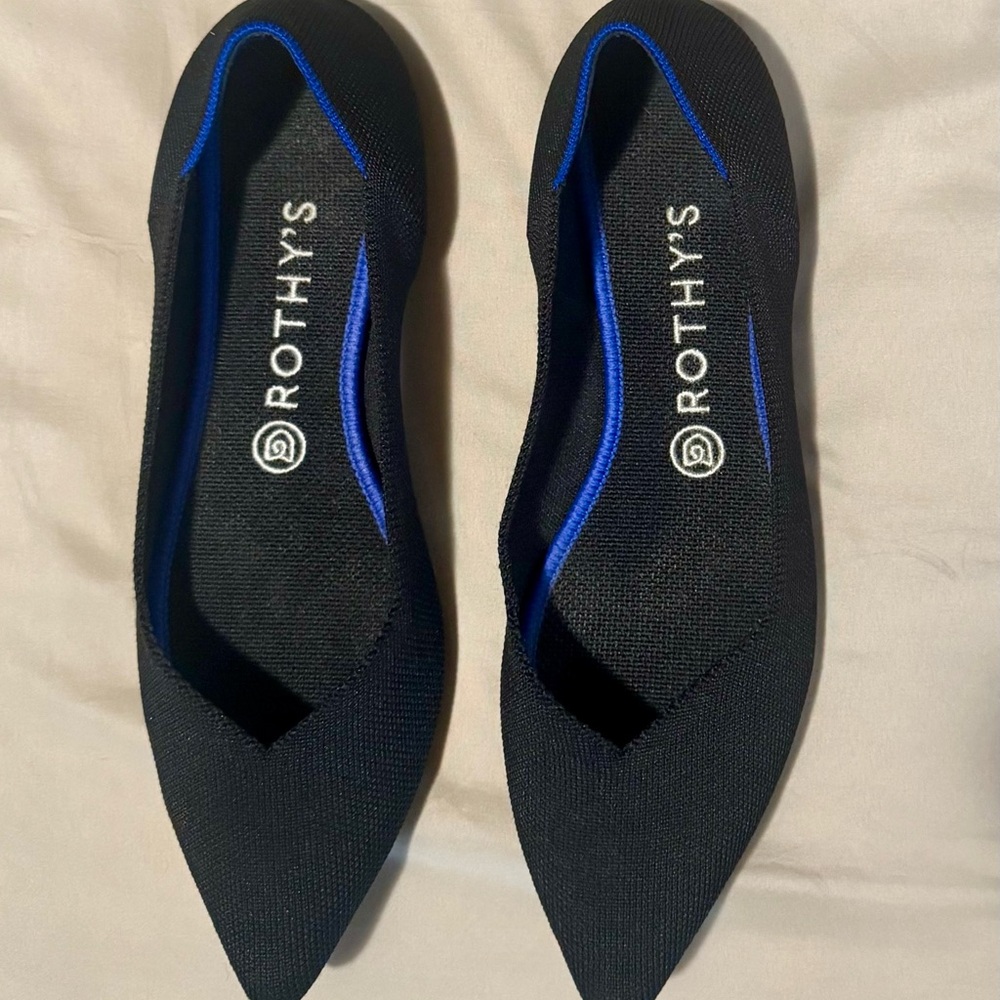 Rothy's The Flat Black Flats Sz. W10